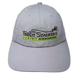 Simms Trout Stalkers Ennis Montana Hat Blue One Size Snapback Cotton Adjustable